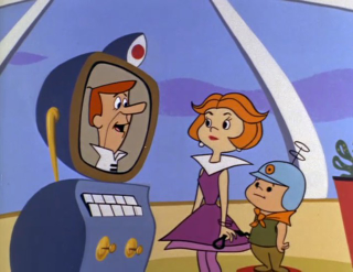 A videophone device in the 1962-63 version of The Jetsons